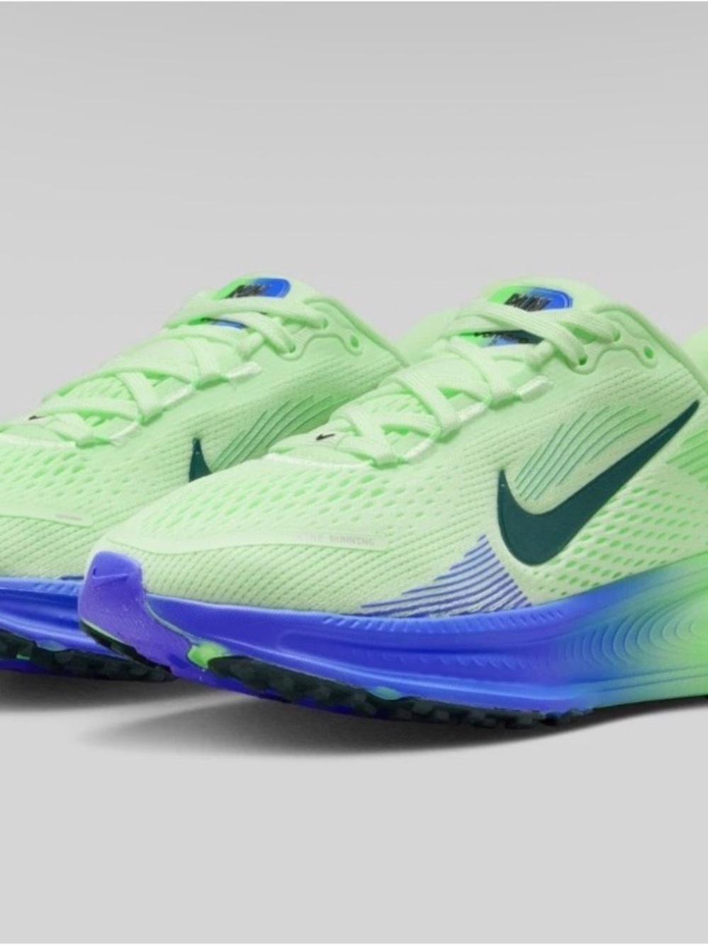Nike Women's Vomero 18 - Neon Green with Blue Accents